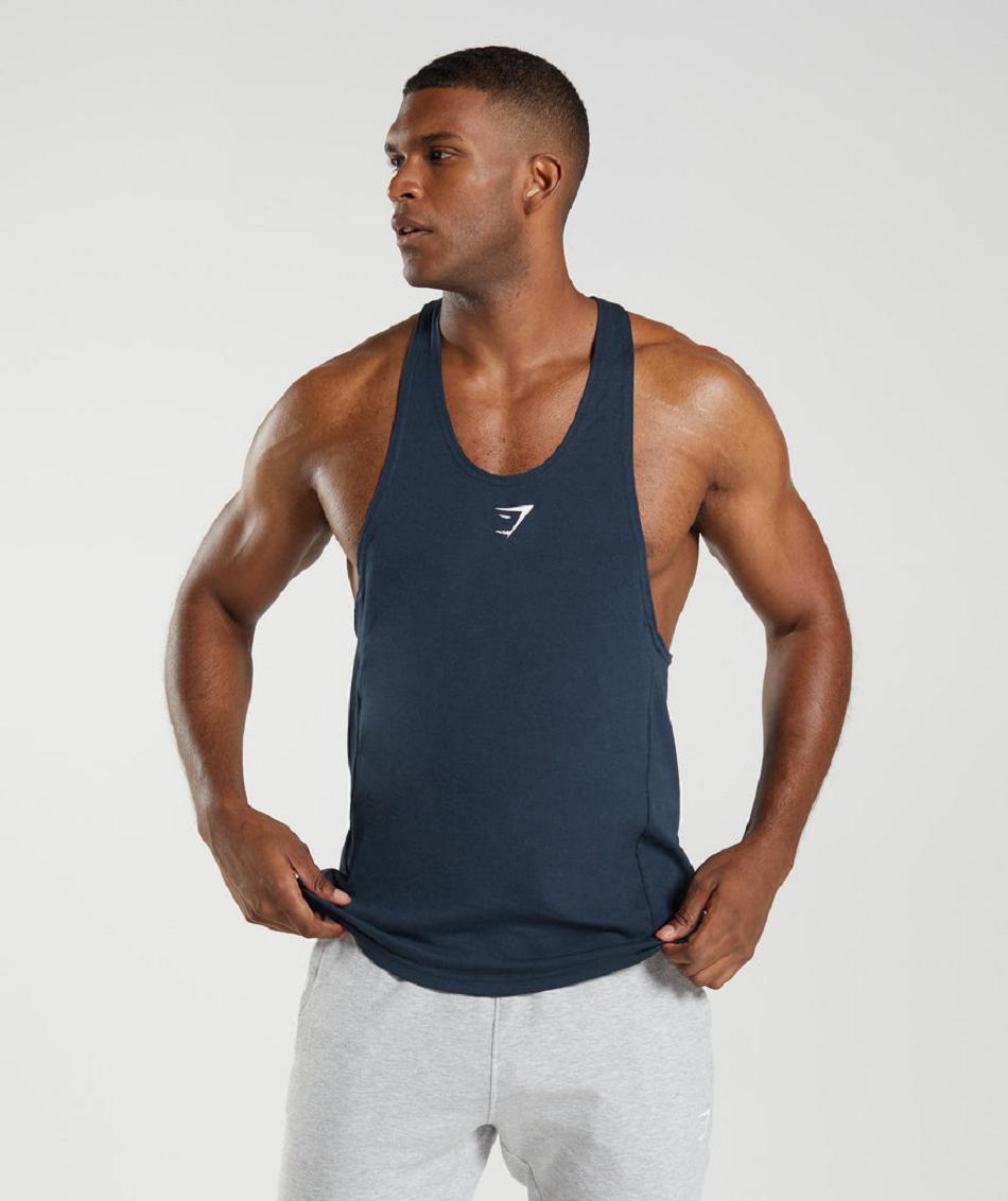 Stringers Gymshark React Hombre Azul Marino | CO 3564GSO